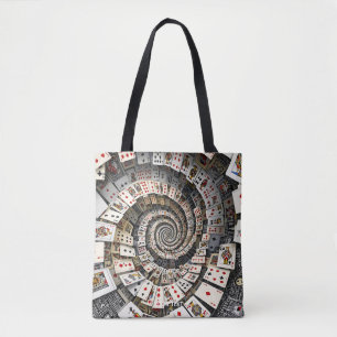 Fantasy Cute Spiral Cards Staircase Tote Bag