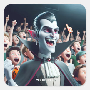 Fantasy Cute Sport Event Fan Square Sticker