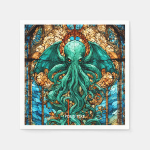 Fantasy Cute Stained Glass God Napkin