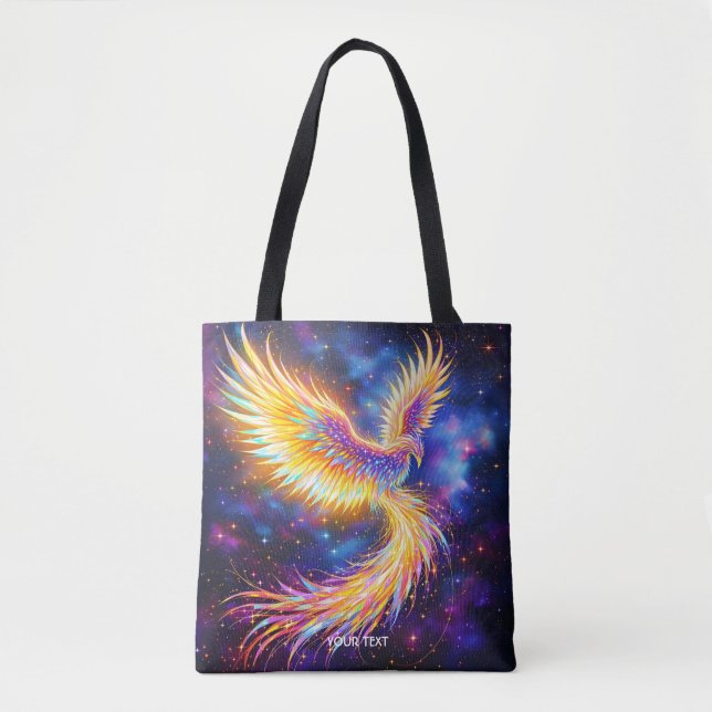 Fantasy Cute Starlight Phoenix Space Tote Bag (Front)