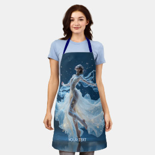 Fantasy Cute Stars Lady Dancing Apron