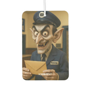 Fantasy Cute Strange Postal Worker Car Air Freshener