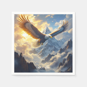 Fantasy Cute Sunset Eagle Mountains Napkin