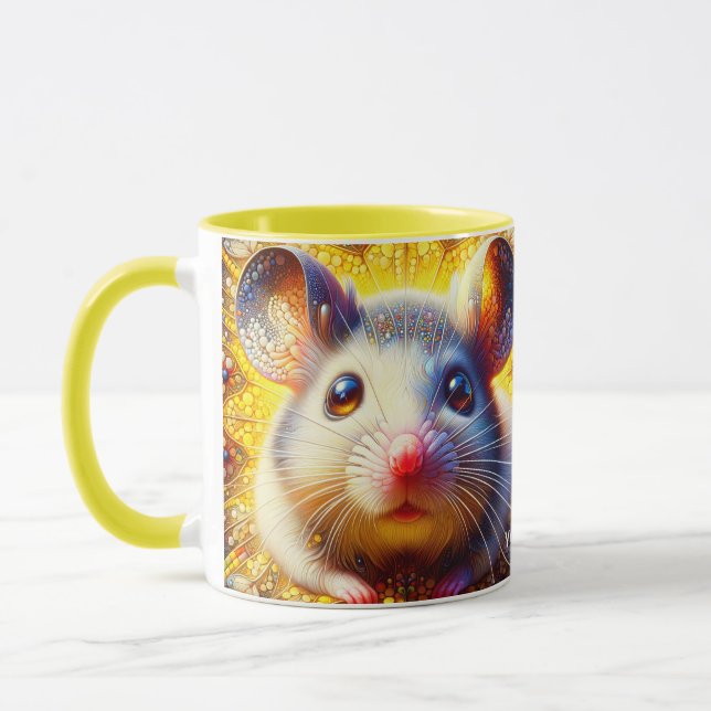Fantasy Cute Sweet Surreal Mice  Mug (Left)