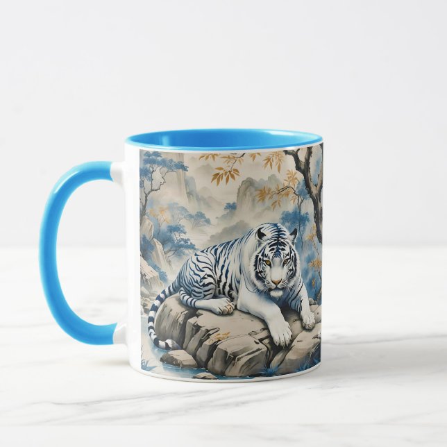 Fantasy Cute Tiger Chinese Style Mug (Left)