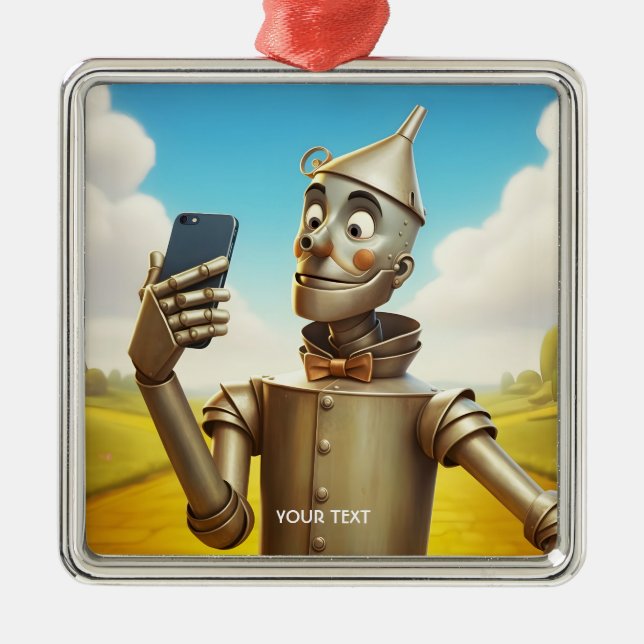 Fantasy Cute Tin Man Road Metal Tree Decoration (Front)