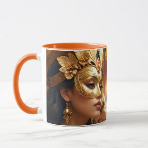 Fantasy Cute Two Mask Ladies Mug