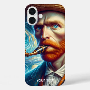 Fantasy Cute Van Gogh Saxophone iPhone 16 Plus Case