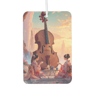 Fantasy Cute Violin Girls Tea Car Air Freshener