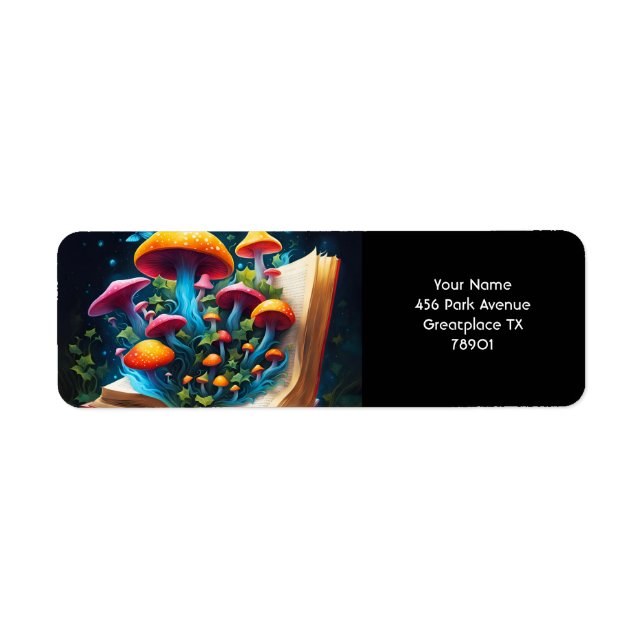 Fantasy Cute Vivid Book Mushrooms Forest (Front)