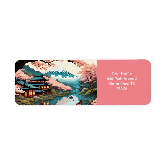 Fantasy Cute Vivid Cherry Japanese Landscape (Front)