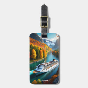 Fantasy Cute Vivid Cruise Liner River Luggage Tag