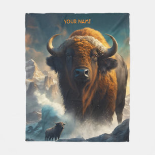 Fantasy Cute Vivid Flowers Great Buffalo Fleece Blanket