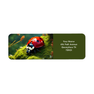 Fantasy Cute Vivid Ladybug Moss Summer