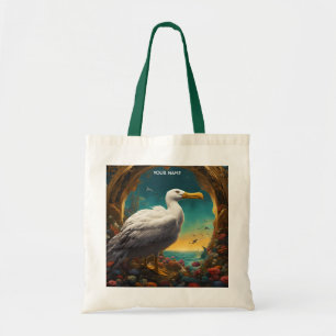 Fantasy Cute Vivid Majestic Great Albatross Tote Bag
