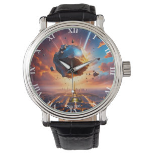 Fantasy Cute Vivid Meteorite Sunset Paris Watch