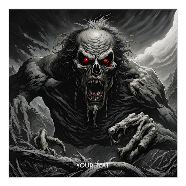 Fantasy Cute Vivid Scary Horror Creature Poster (Front)