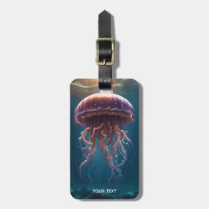 Fantasy Cute Vivid Sea Big Jellyfish Luggage Tag
