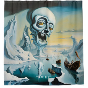 Fantasy Cute Vivid Surrealism Ice Sea Shower Curtain
