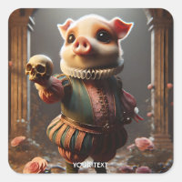 Fantasy Cute Wacky Head Pig
