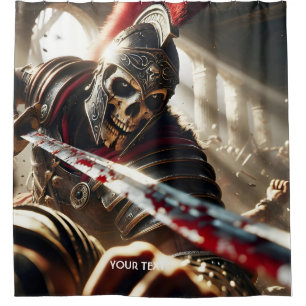 Fantasy Cute Warrior Ancient Armour Shower Curtain