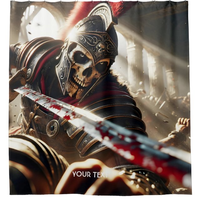 Fantasy Cute  Warrior Ancient Armour Shower Curtain (Front)