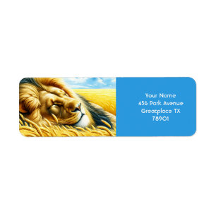 Fantasy Cute Wheat Sleeping Lion