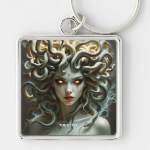 Fantasy Cute Yellow Eyes Snakes Key Ring