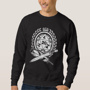Fantasy D20 Dice Rpg Role Play Game Master Game Sweatshirt
