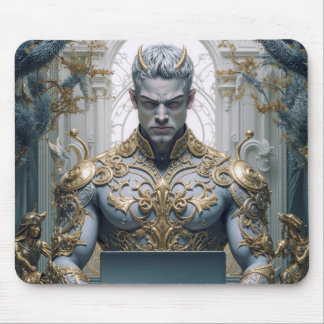 Fantasy Demon Warrior at Laptop Mouse Pad
