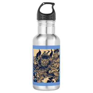 Fantasy Demons - Woodcut 2 532 Ml Water Bottle