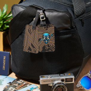 Fantasy Design   Crypto Btc   Motivation   Blue Luggage Tag