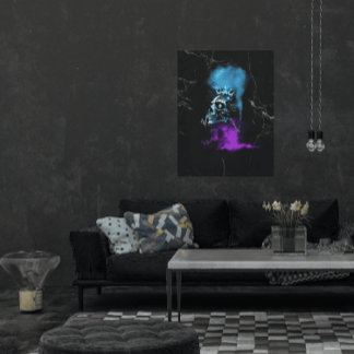 Fantasy Design | Cryptocurrency | Ethereum Marble Canvas Print