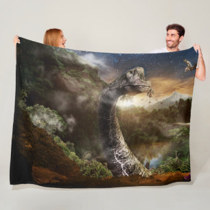 FANTASY DINOSAUR FLEECE BLANKET
