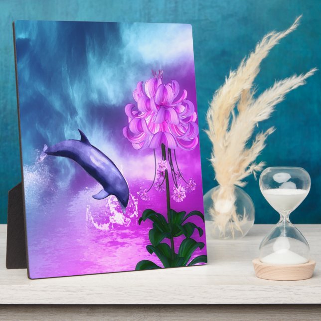 Fantasy Dolphin Plaque (Side)