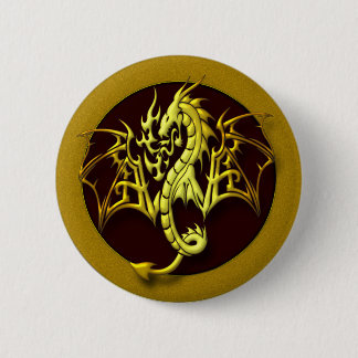 FANTASY DRAGON 6 CM ROUND BADGE