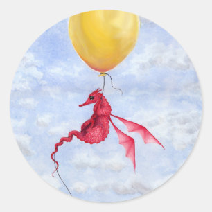 Fantasy Dragon Art Stickers - Up in the Air