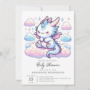 Fantasy Dragon Baby Shower Invitation