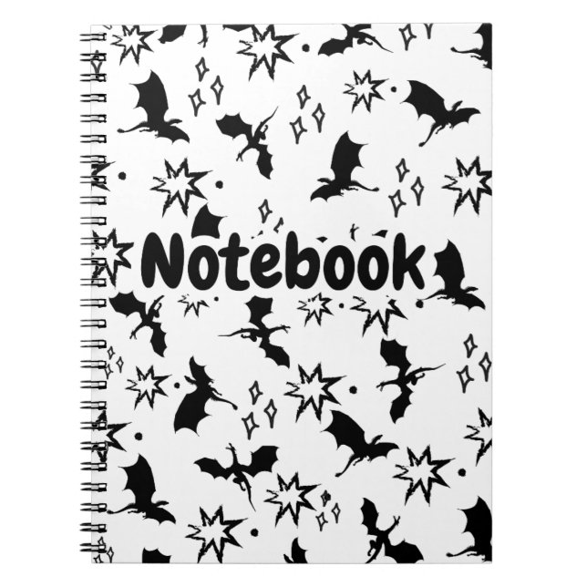 Fantasy Dragon Doodle Notebook (Front)