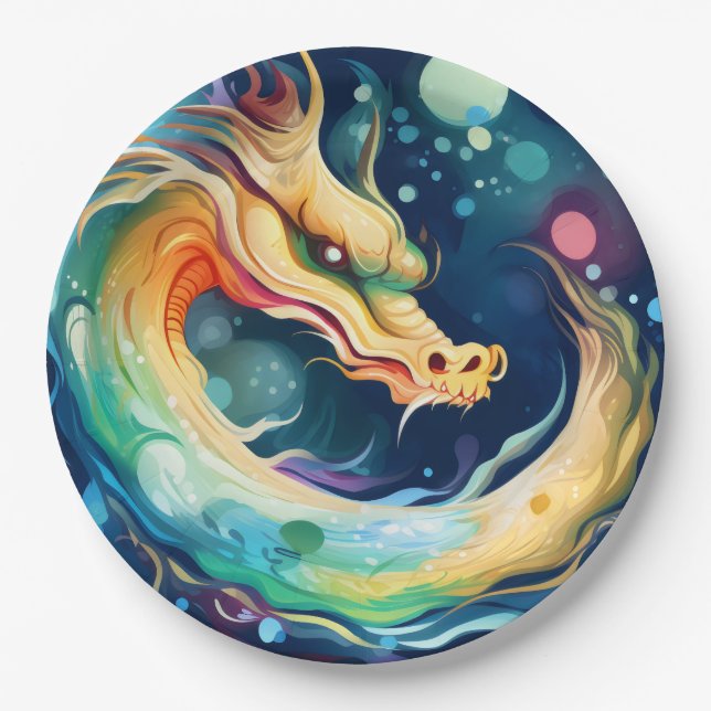 Fantasy Dragon Dream Animal 7 Paper Plate (Front)