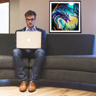 Fantasy Dragon Foil Prints