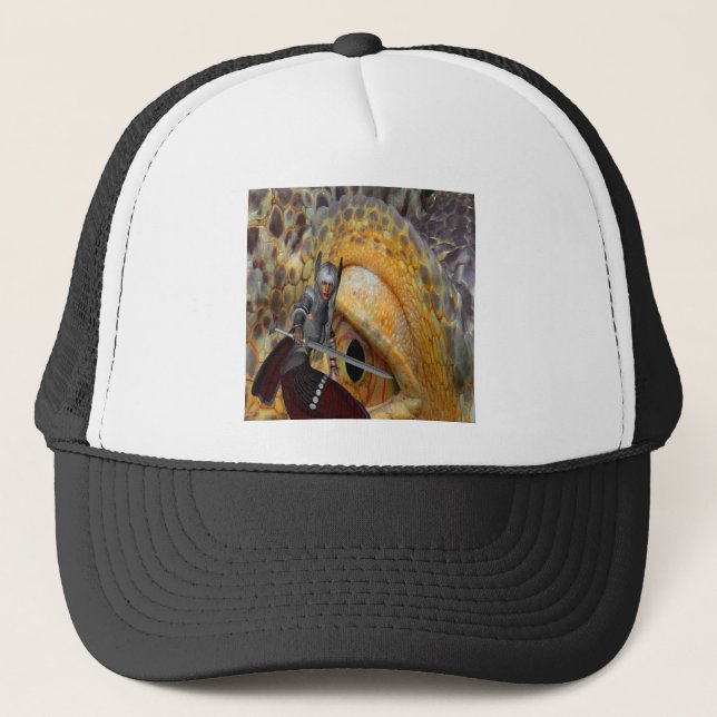 Fantasy Dragon Folk Tale Trucker Hat (Front)