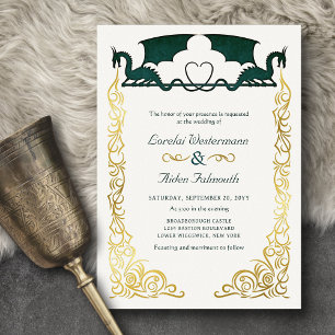 Fantasy Dragon Green Wedding