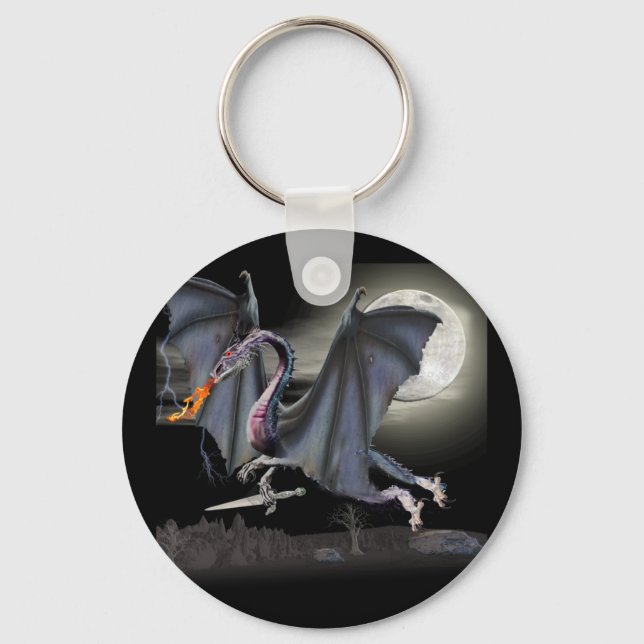 Fantasy dragon key ring (Front)