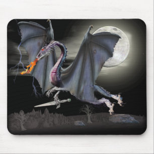 Fantasy dragon mouse pad