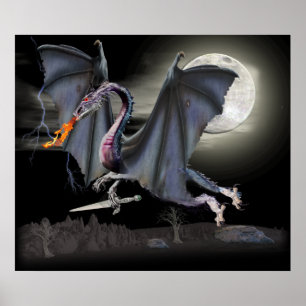 Fantasy dragon poster