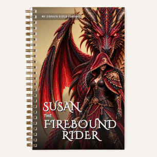 Fantasy Dragon Rider Mythical Adventure Notebook