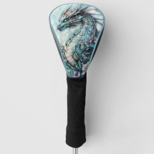 Fantasy Dragon Surrounded by Roses Golf Head Cover