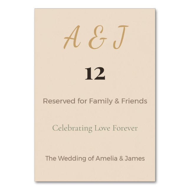 Fantasy Dragon Table Cards | Magical Wedding (Front)