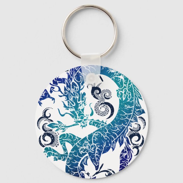 Fantasy Dragon Throne Key Ring (Front)